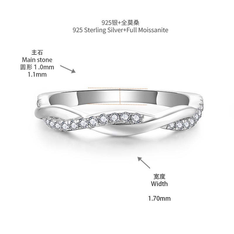 New Water Droplets 7*10Mm 2 Karat Full Moissanite Ring Engagement Diamond Ring Ladies Stacked - Image 1